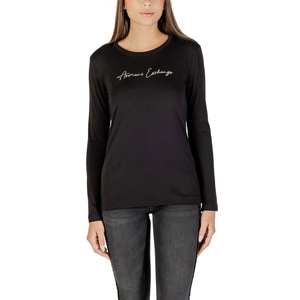 Armani Exchange Bicolor Cotton Long Sleeve T-Shirt