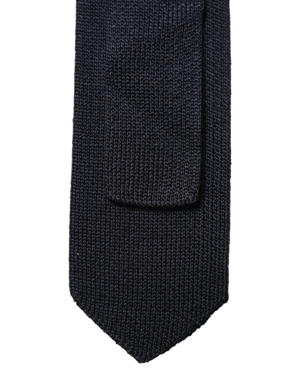 Dolce & Gabbana Dark Blue Solid 100% Silk Adjustable Men Necktie Tie