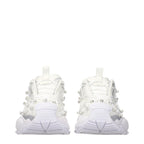 Versace White Fabric Sneakers