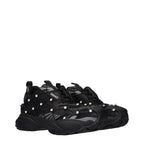 Versace Black Fabric Sneakers