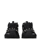 Versace Black Fabric Sneakers
