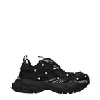 Versace Black Fabric Chunky Sneakers