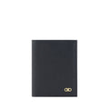 Ferragamo Black Calf Leather Bos Taurus Wallet