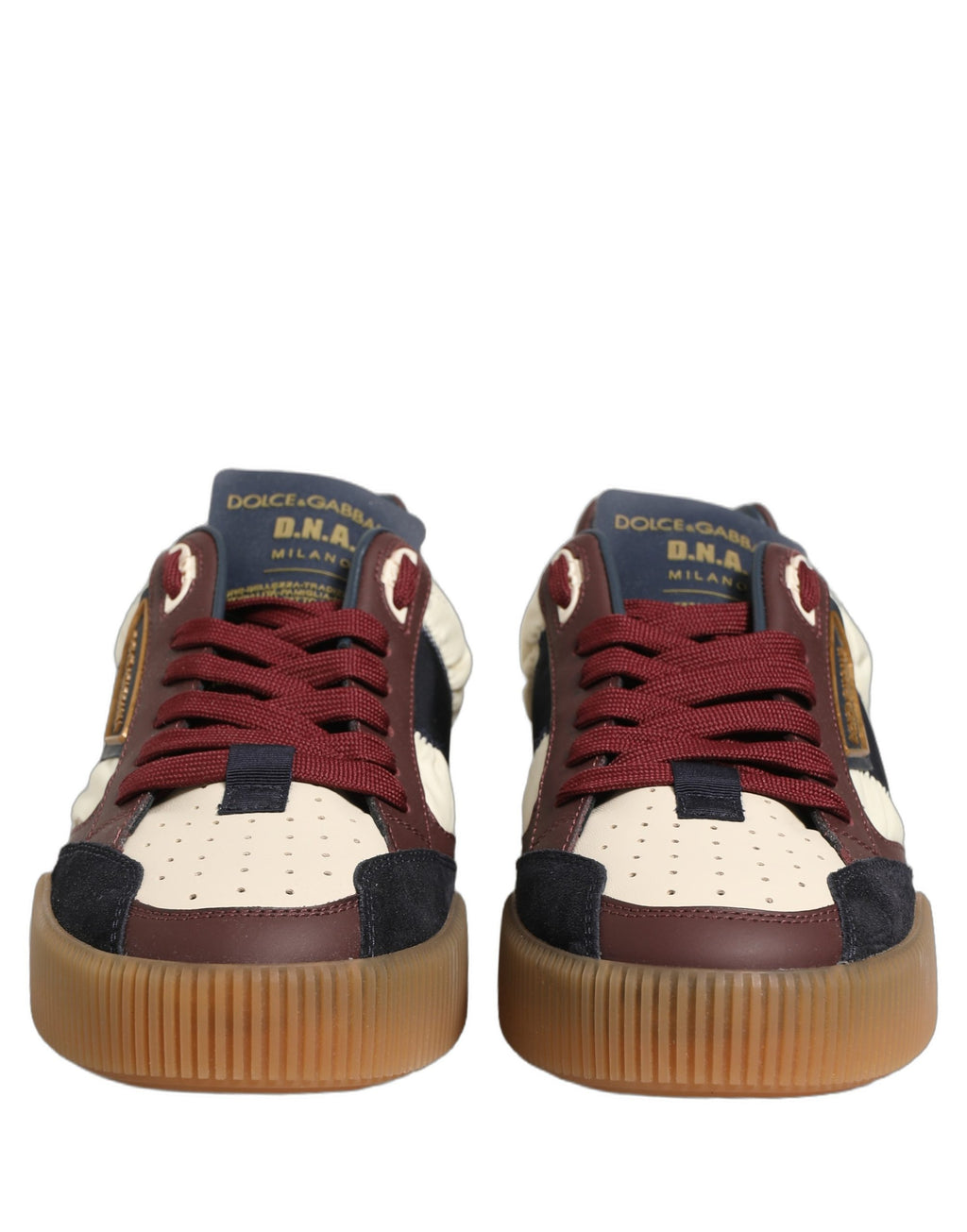 Dolce & Gabbana Multicolor Leather MIAMI Low Top Men Sneakers Shoes