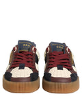 Dolce & Gabbana Multicolor Leather MIAMI Low Top Men Sneakers Shoes