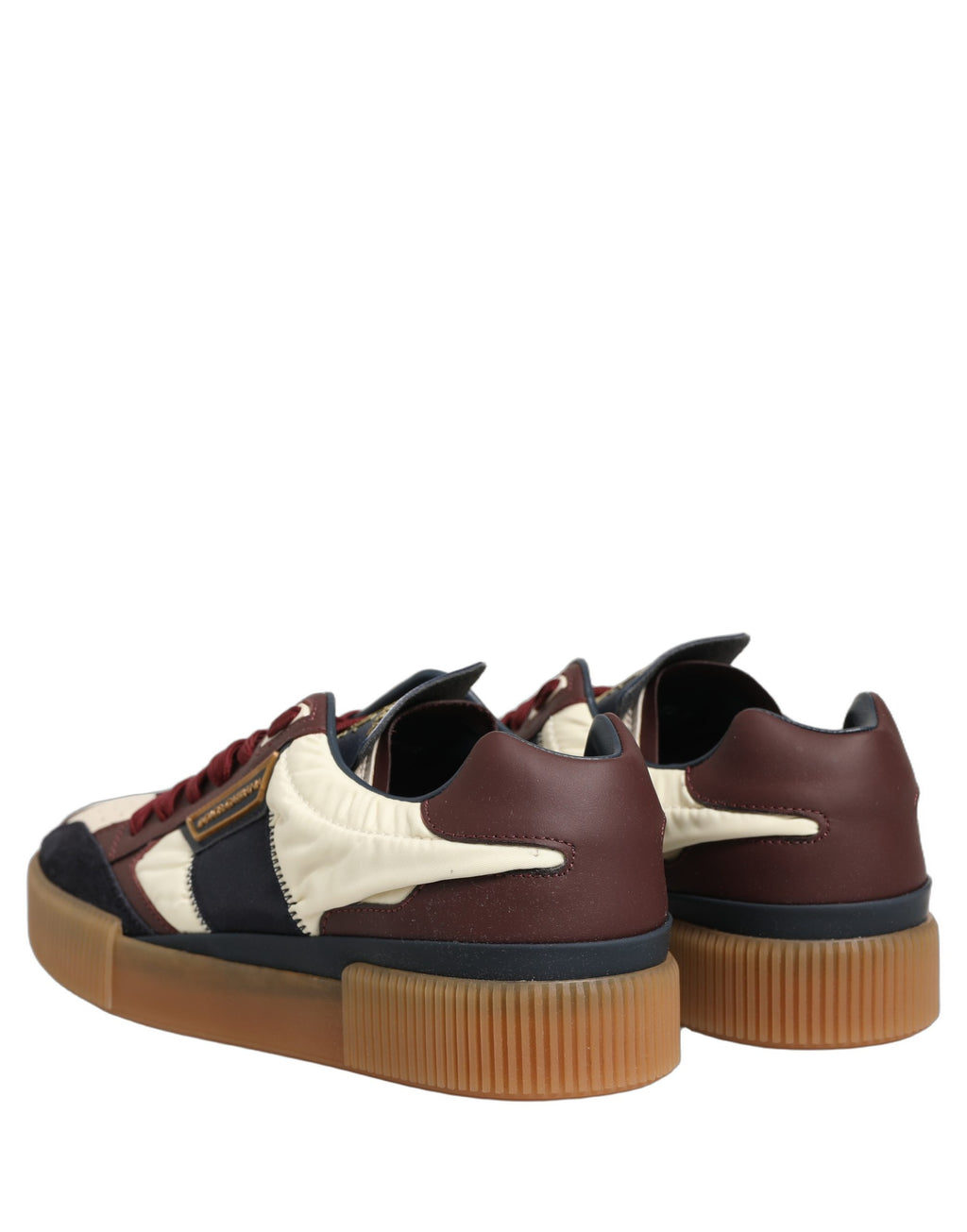 Dolce & Gabbana Multicolor Leather MIAMI Low Top Men Sneakers Shoes