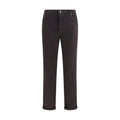 Brunello Cucinelli Brown Cotton Straight-Leg Jeans