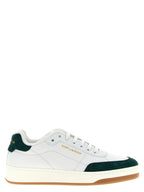 Saint Laurent Bicolor Calfskin Low Top Sneakers