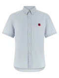 Kenzo Blue Cotton Blouse