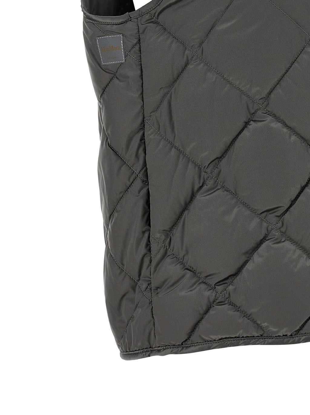 Max Mara Gray Polyamide Sleeveless Jacket