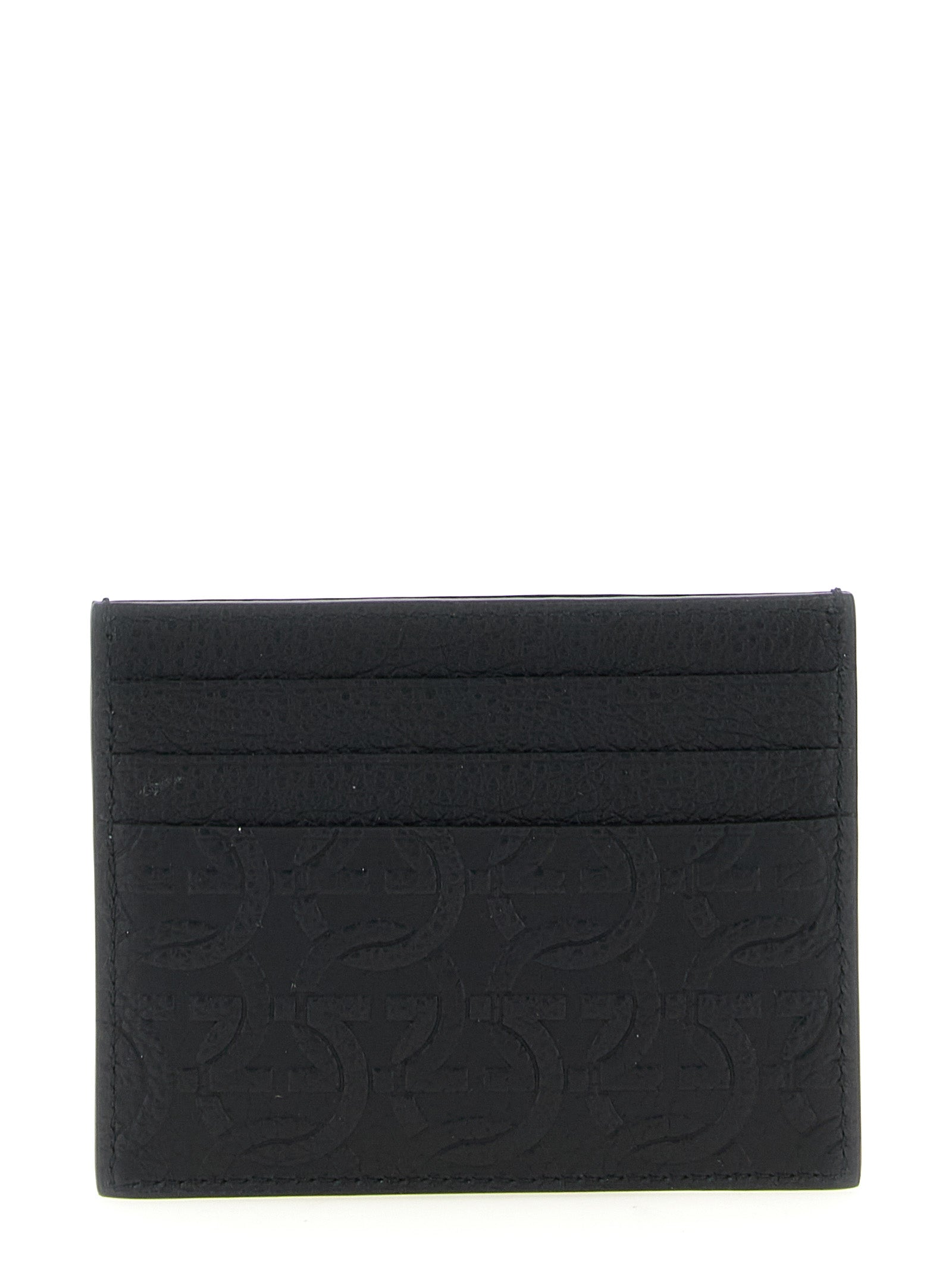 Ferragamo Black Calfskin Cardholder