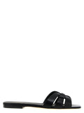 Saint Laurent Black Calfskin Slides