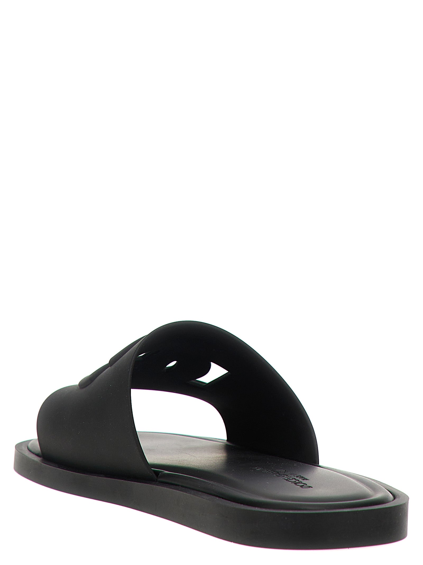 Dolce & Gabbana Black Polyethylene Slides