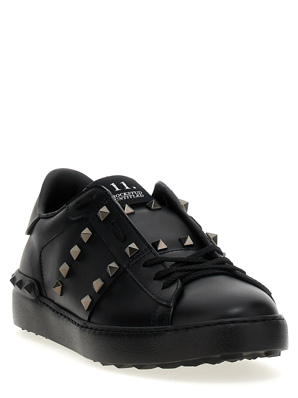 Valentino Garavani Black Calfskin Low Top Sneakers