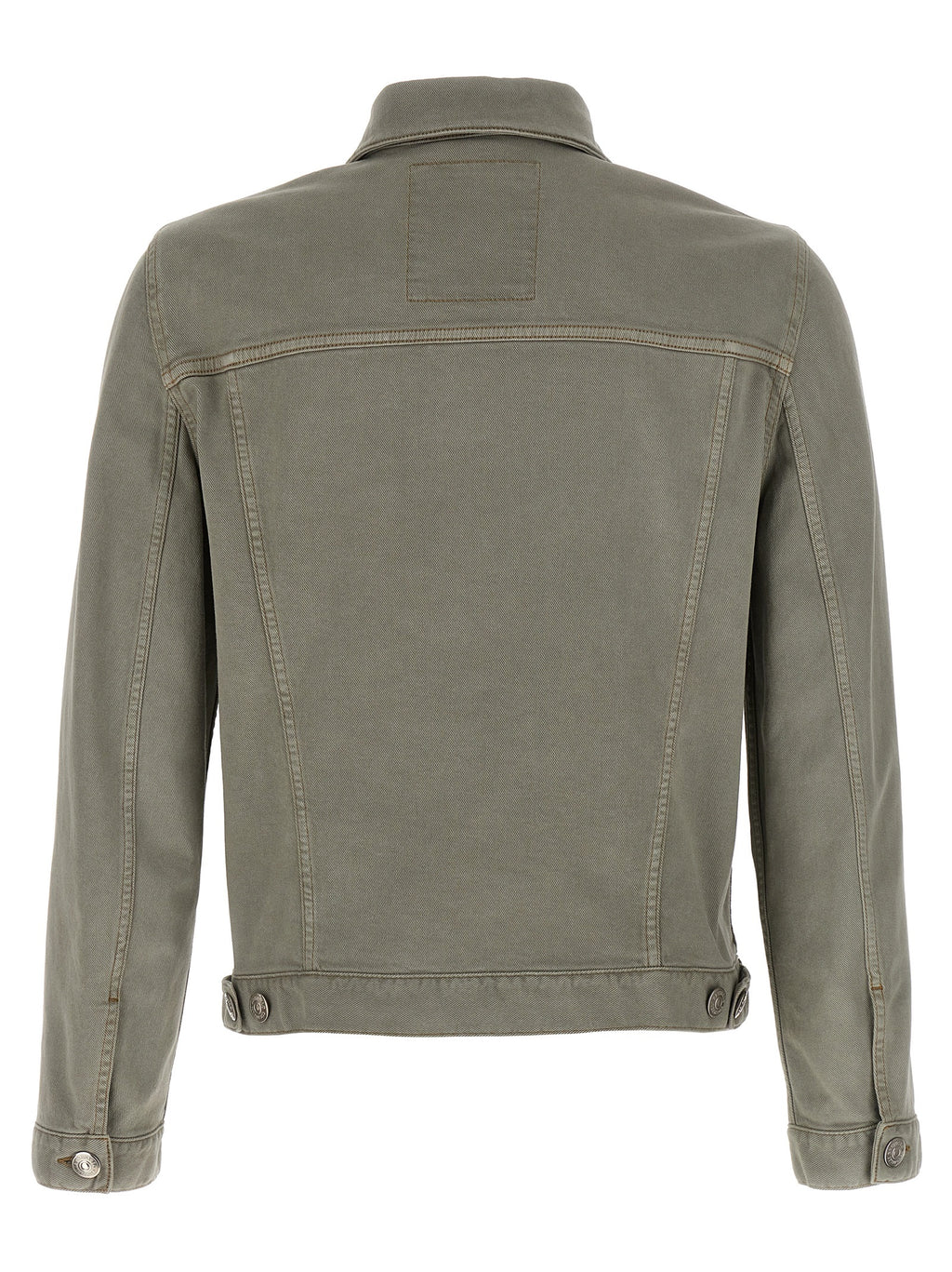 Brunello Cucinelli Gray Cotton Denim Jacket