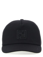 Fendi Black Wool Cap (Baseball Hat)