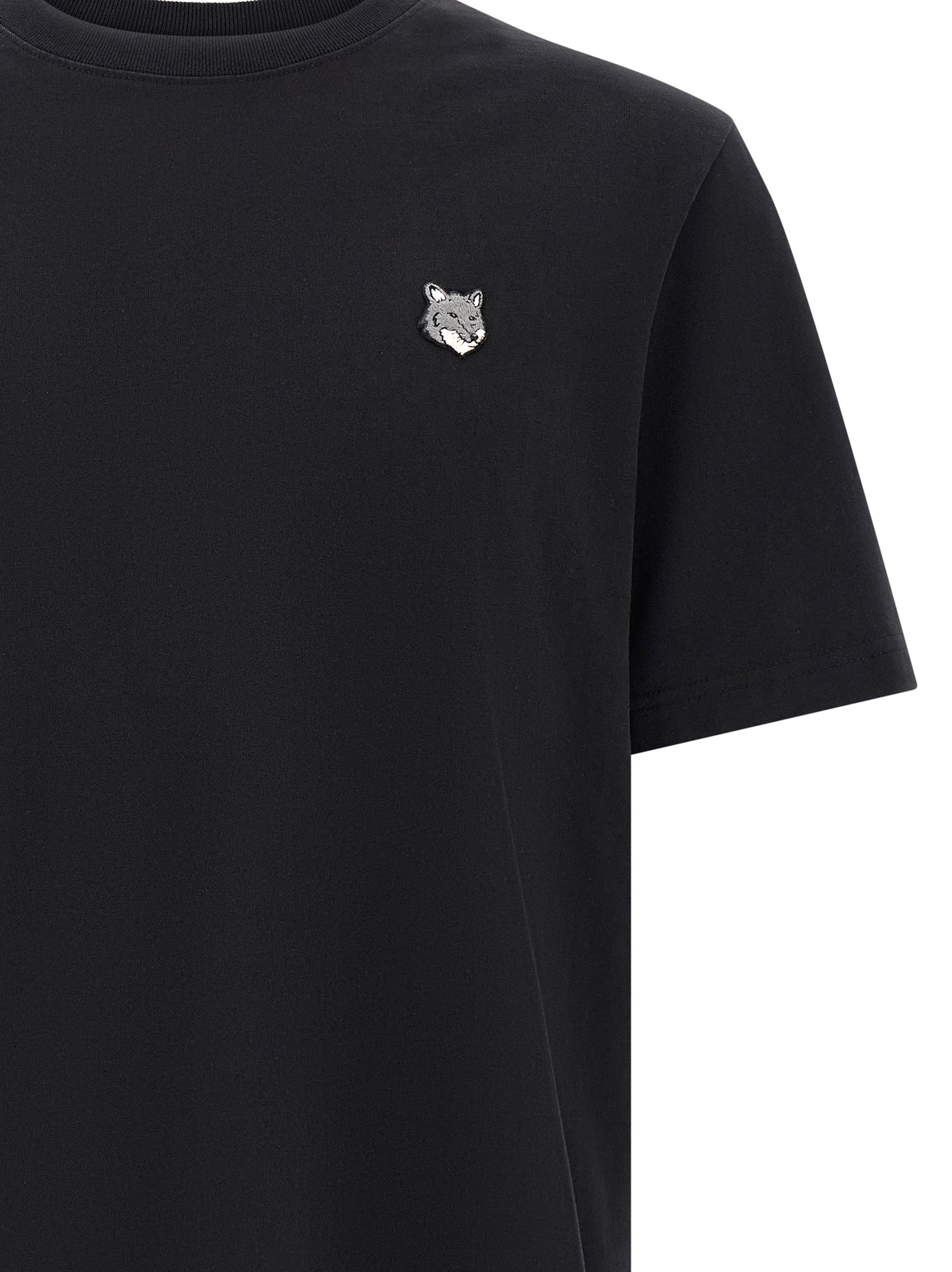 Maison Kitsuné Black Cotton T-Shirt