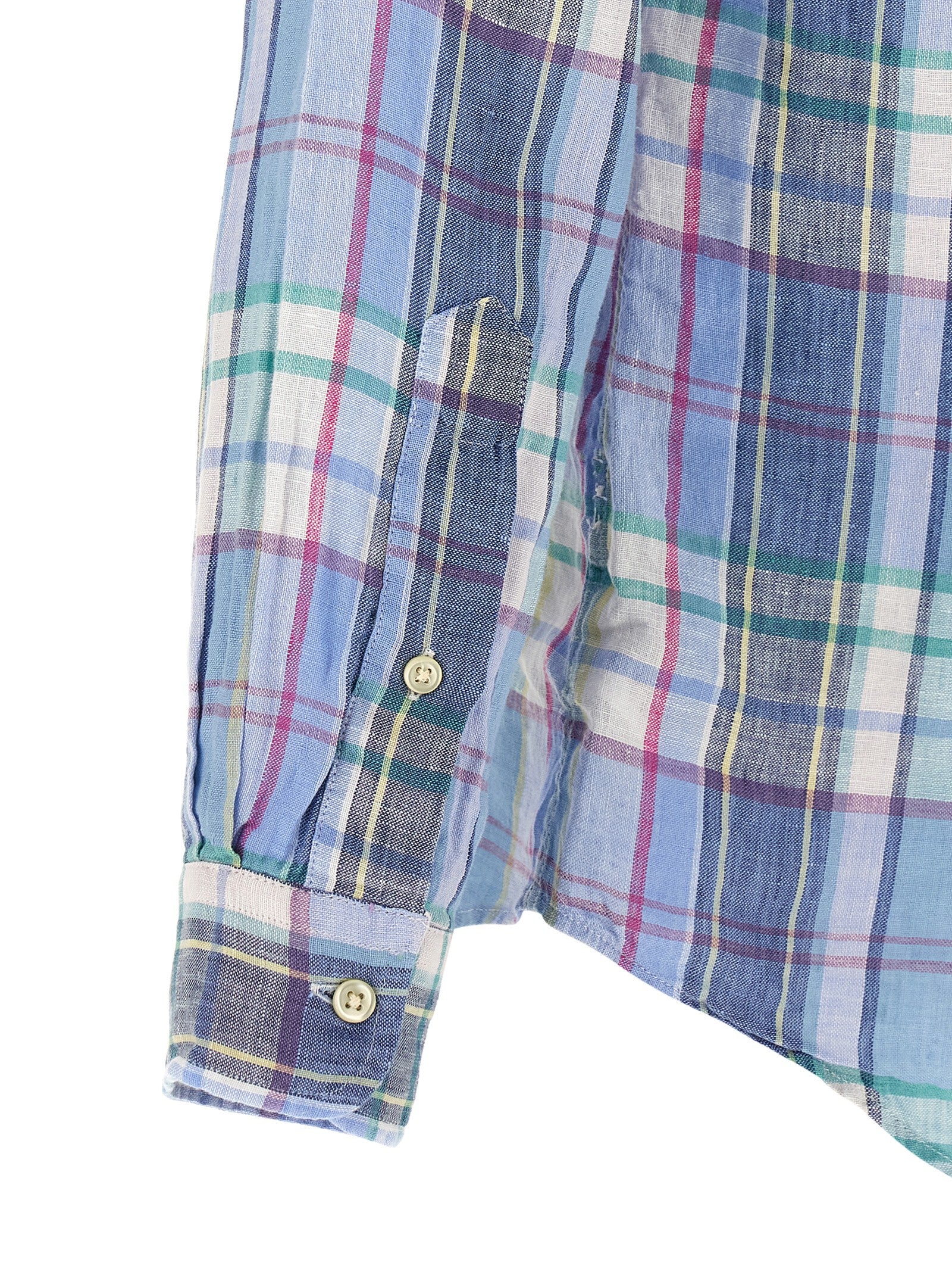 Polo Ralph Lauren Blue Linen Blouse