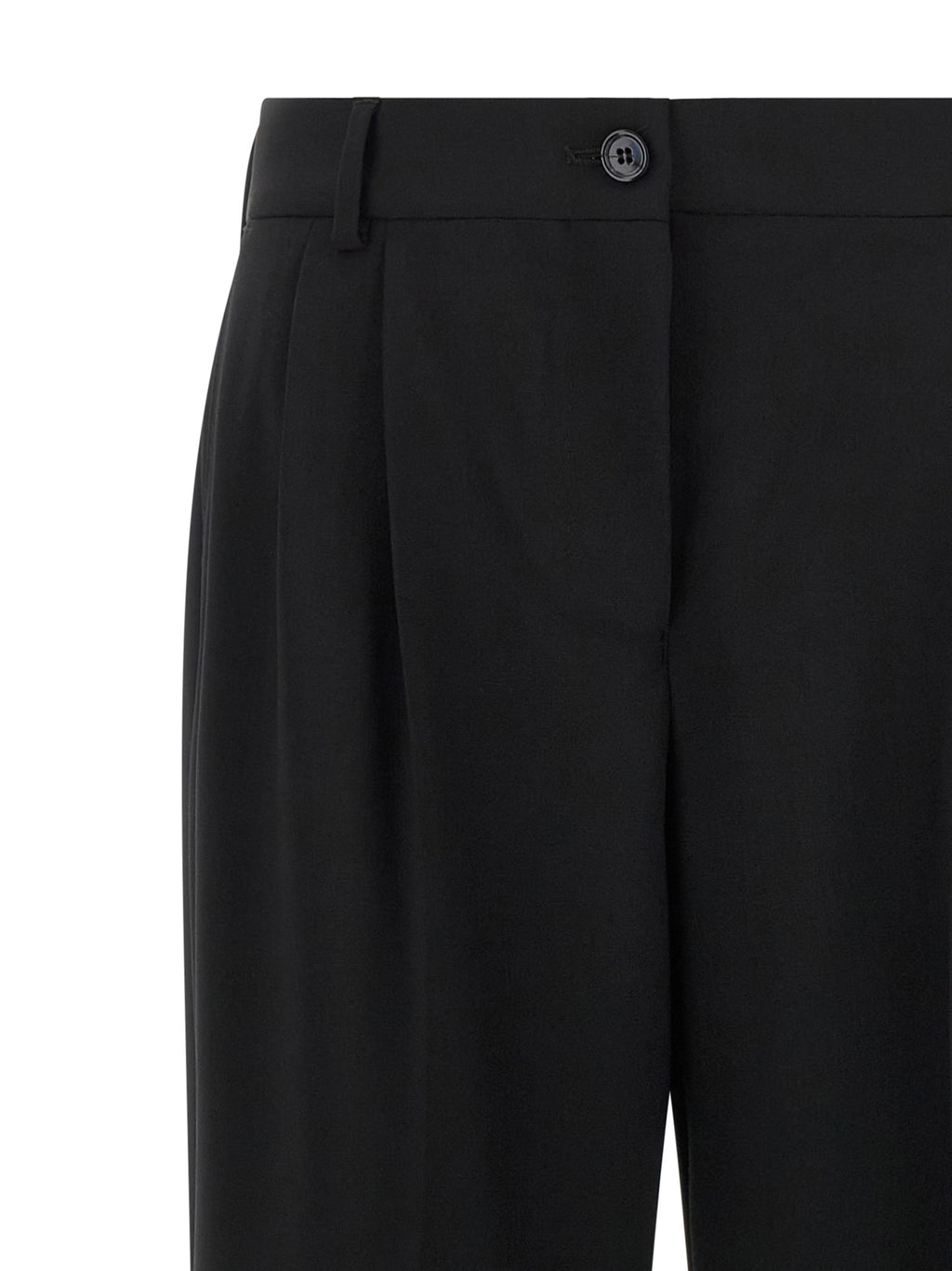 Dolce & Gabbana Black Virgin Wool Casual Pants