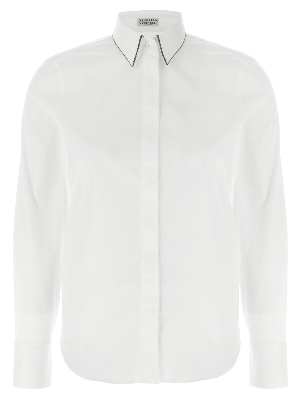 Brunello Cucinelli White Cotton Blouse