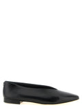 Jimmy Choo Black Leather Ballet Flats