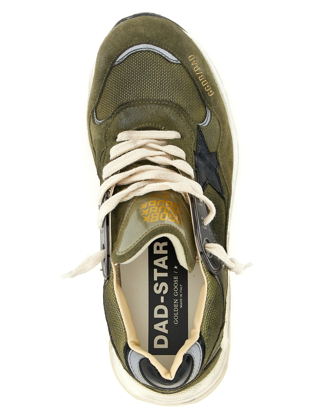 Golden Goose Bicolor Leather Athletic Sneakers