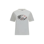 Burberry White Cotton T-Shirt