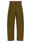 Max Mara Bicolor Cotton Cropped Pants