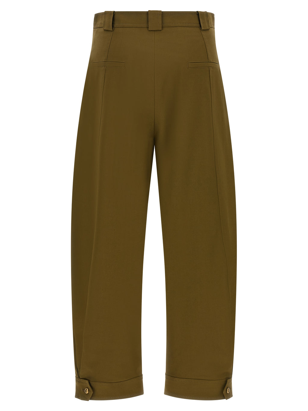 Max Mara Bicolor Cotton Cropped Pants