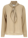 Max Mara Beige Silk Blouse