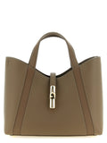 Furla Gray Calfskin Tote Bag
