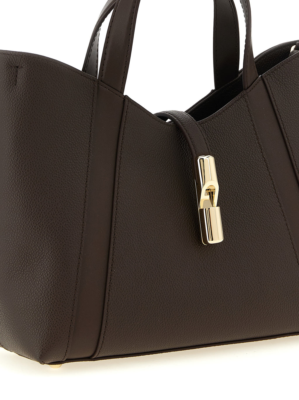 Furla Brown Calfskin Tote Bag
