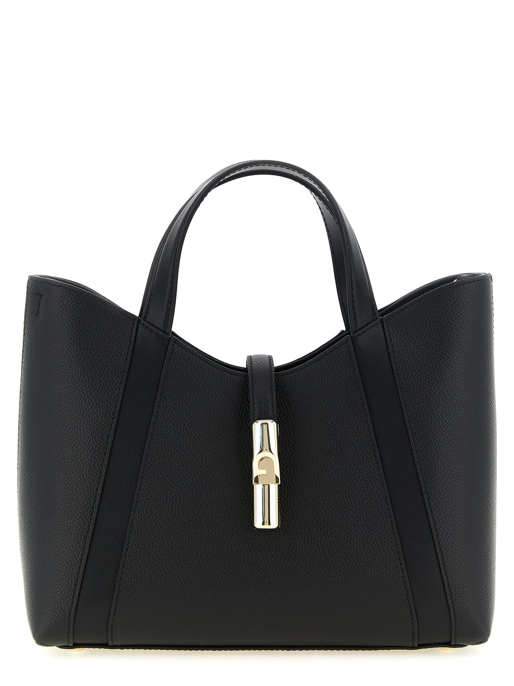 Furla Black Calfskin Tote Bag