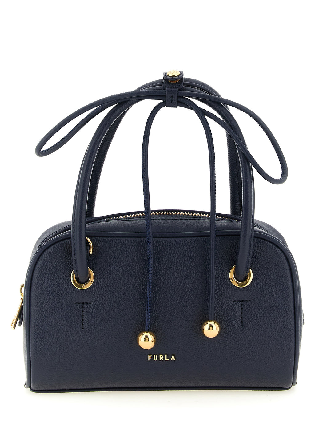 Furla Blue Calfskin Handbag