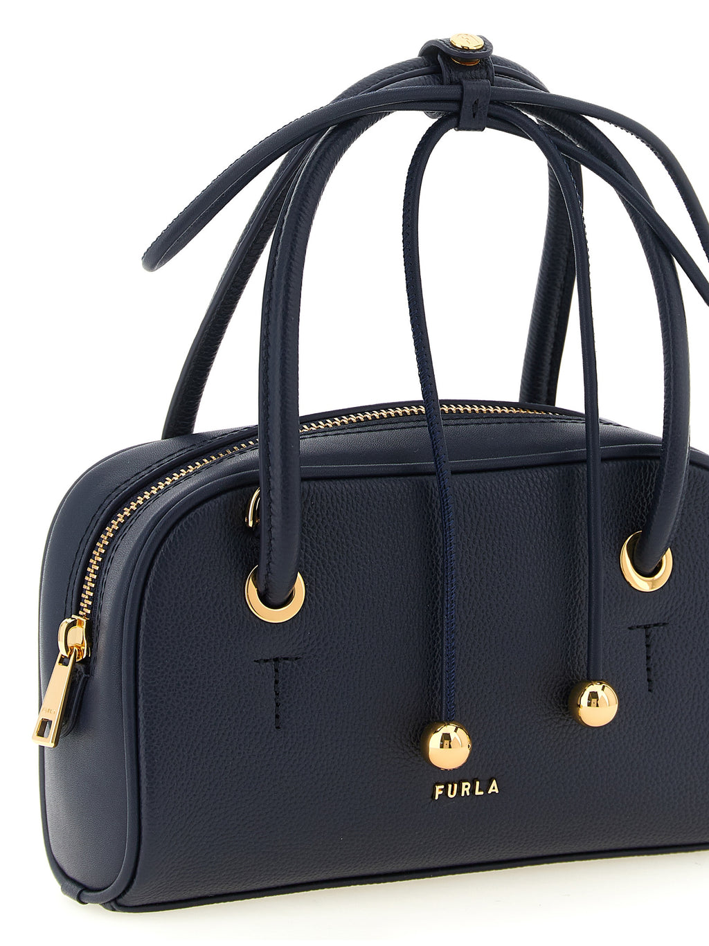 Furla Blue Calfskin Handbag