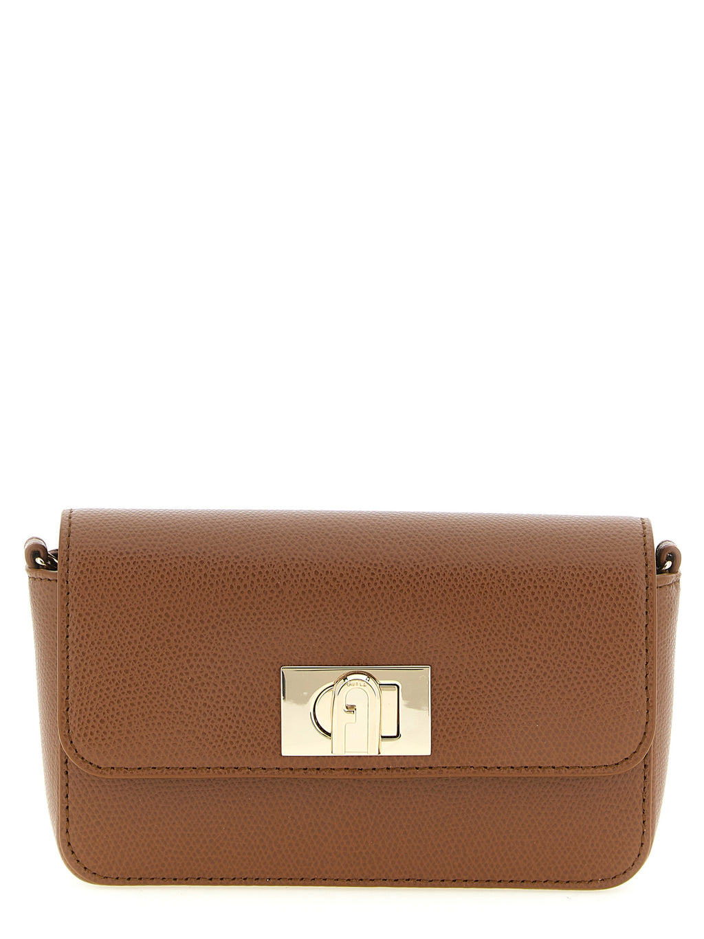 Furla Brown Calfskin Crossbody Bag