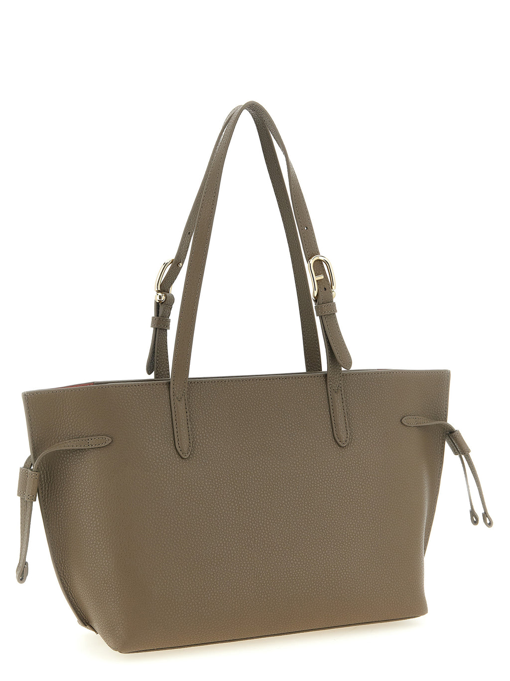 Furla Gray Calfskin Tote Bag