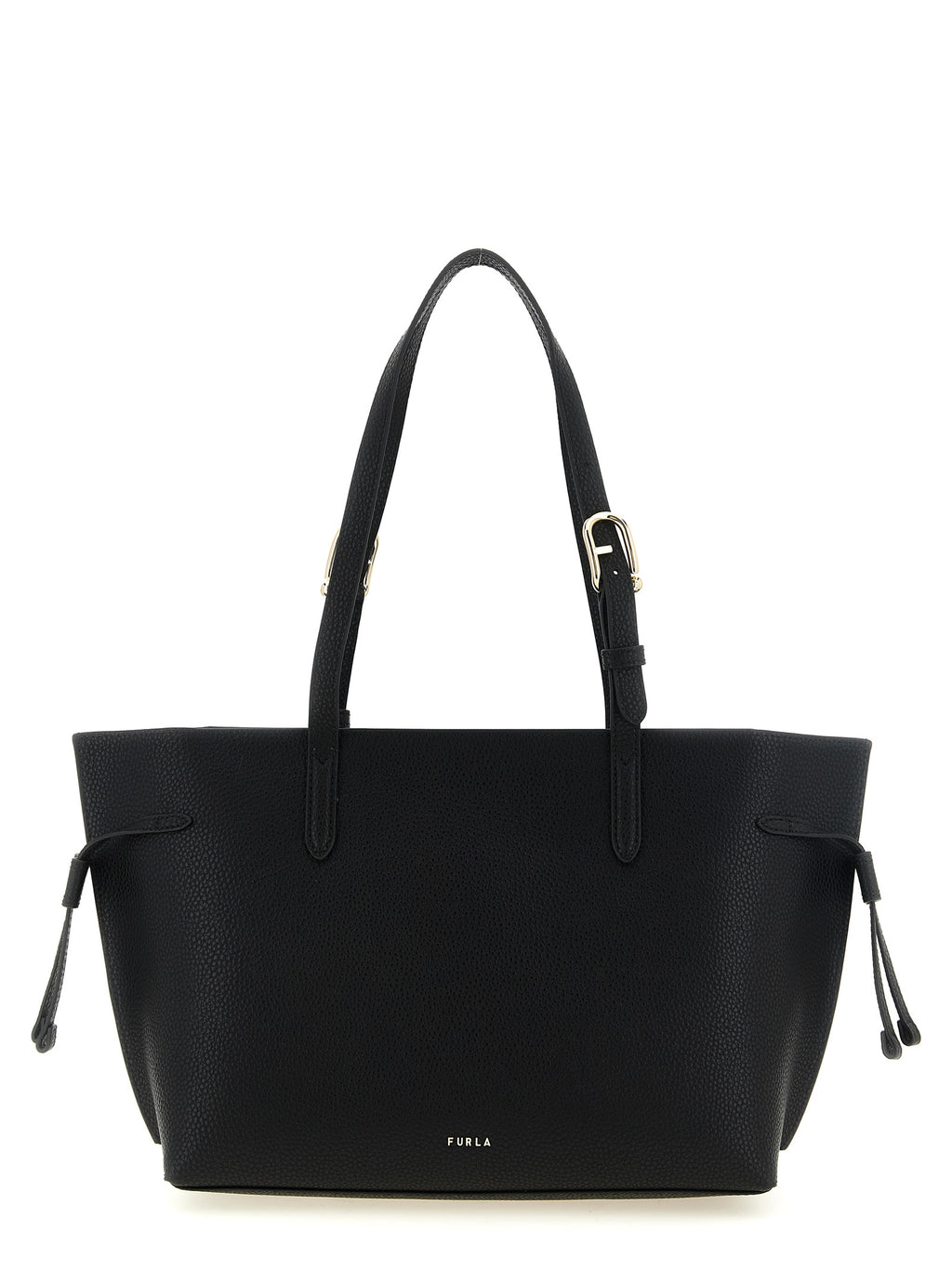 Furla Black Calfskin Tote Bag