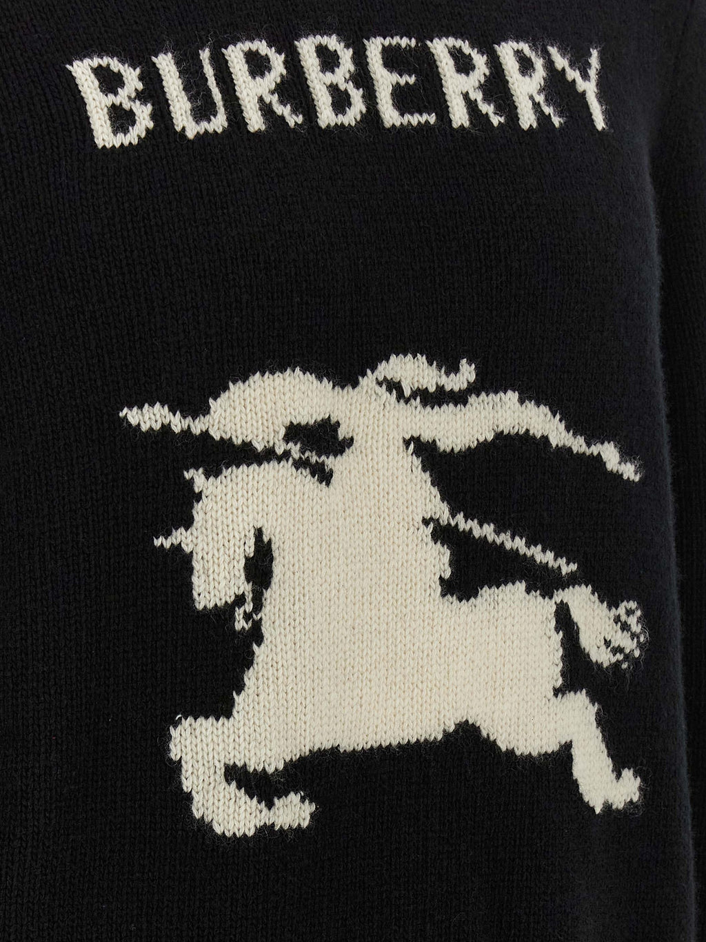 Burberry Black Wool Cardigan