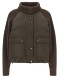 Brunello Cucinelli Brown Cotton Full-Length Jacket