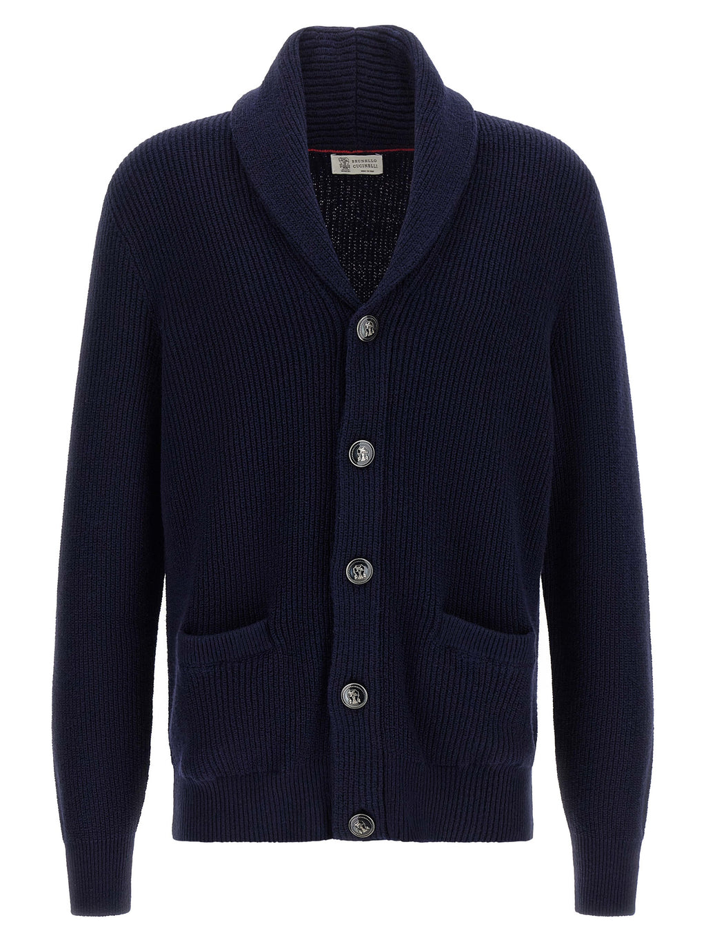 Brunello Cucinelli Blue Cotton Cardigan