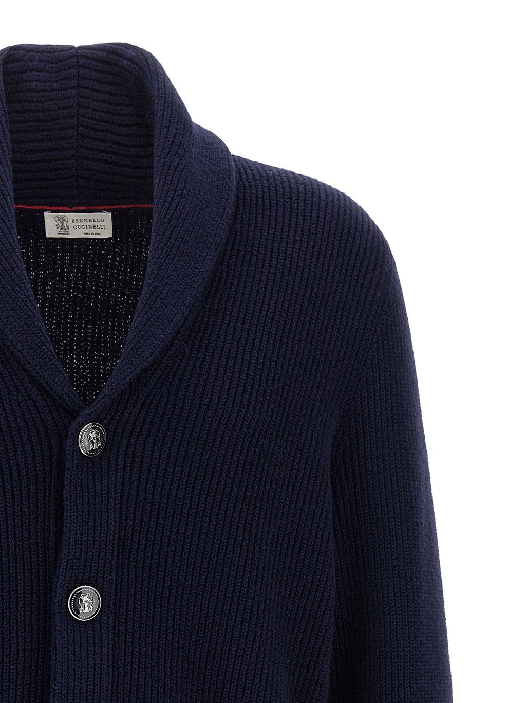 Brunello Cucinelli Blue Cotton Cardigan