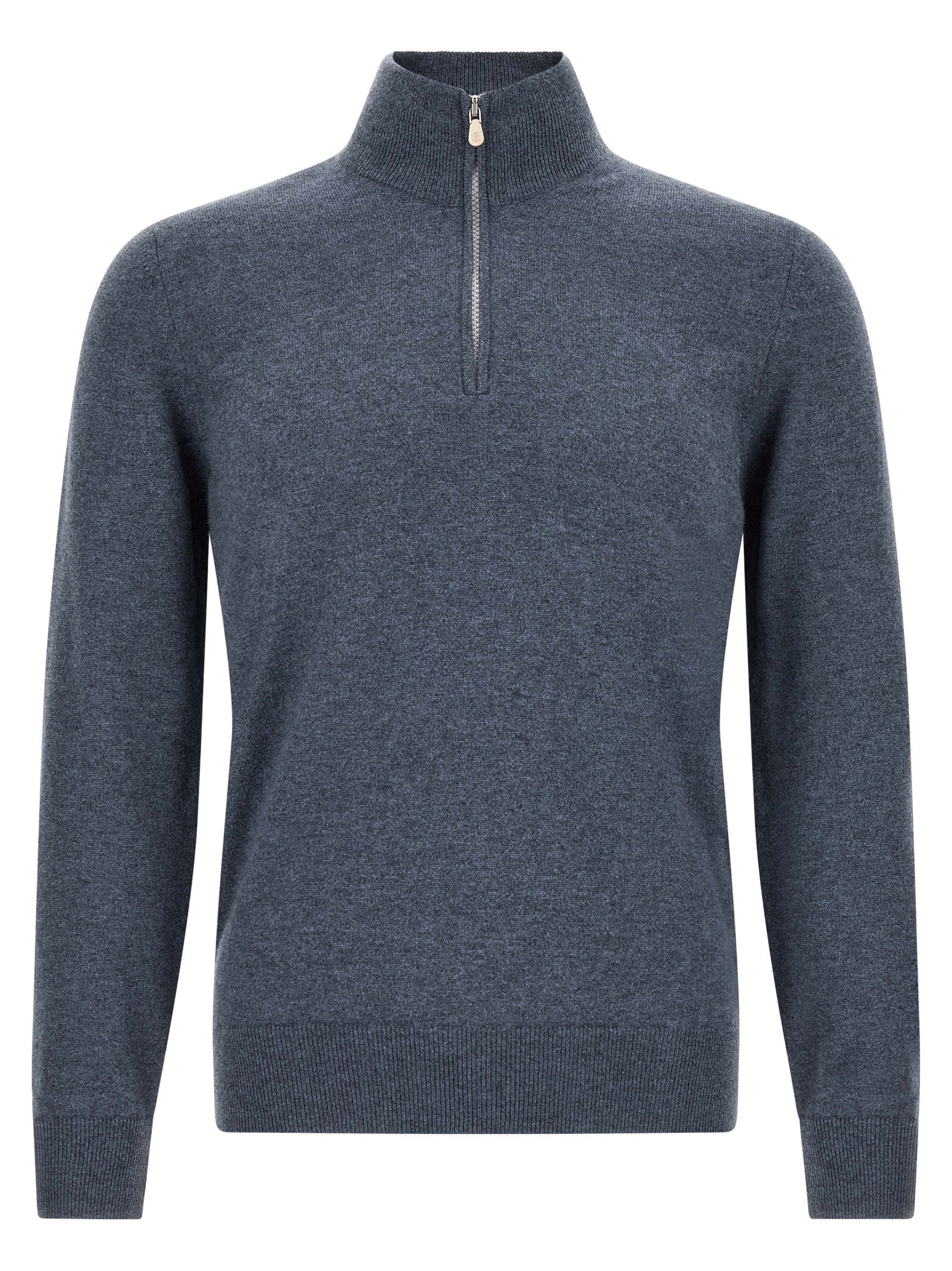 Brunello Cucinelli Blue Cashmere Cardigan