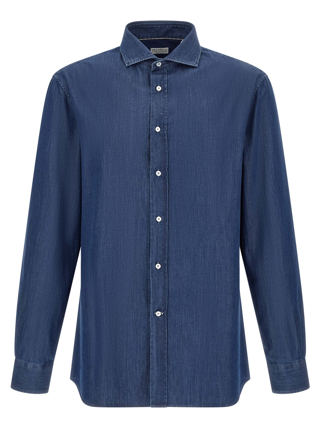 Brunello Cucinelli Blue Cotton Blouse