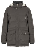 Brunello Cucinelli Gray Polyamide Parka