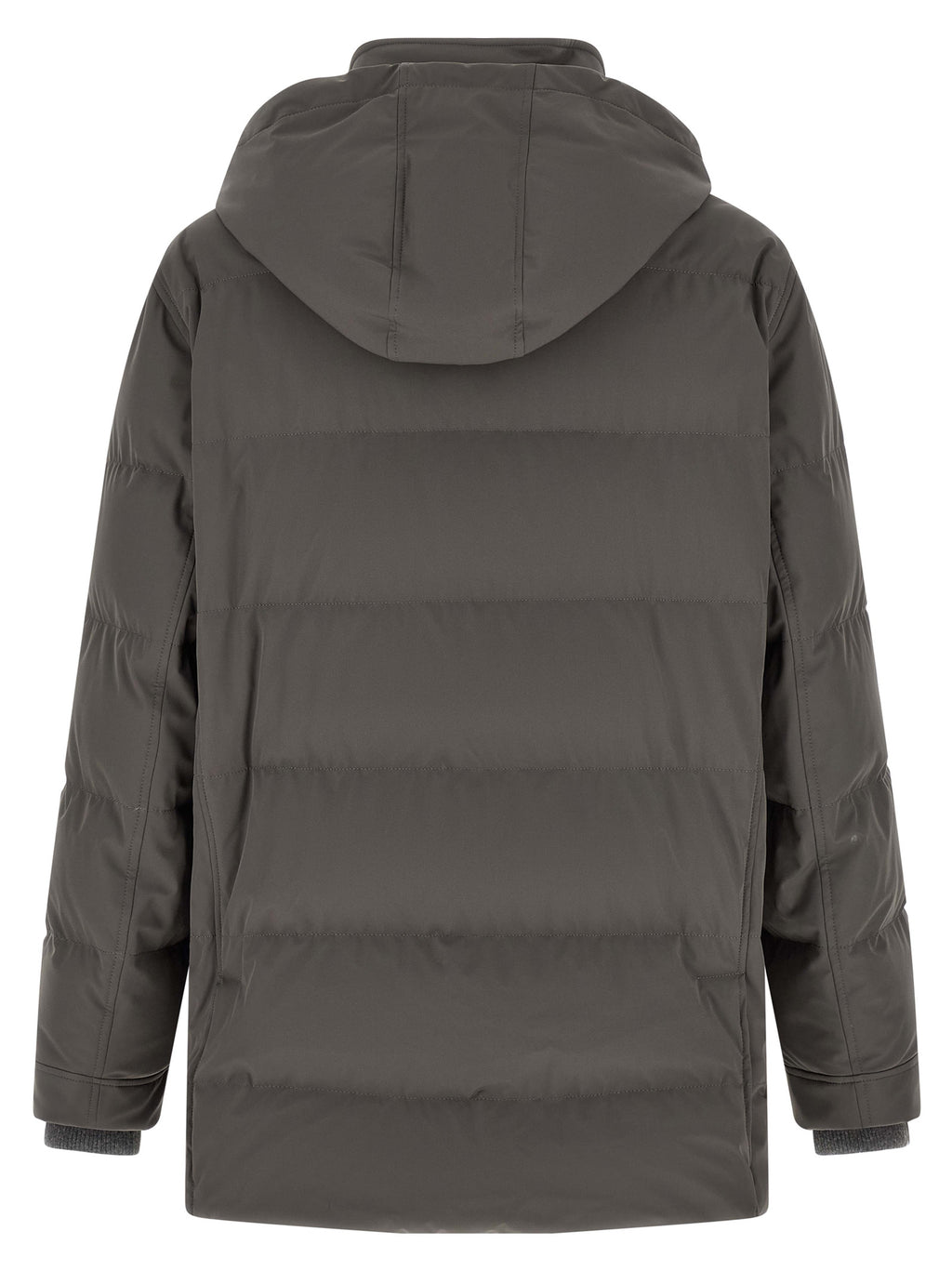 Brunello Cucinelli Gray Polyamide Parka