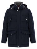 Brunello Cucinelli Blue Wool Parka