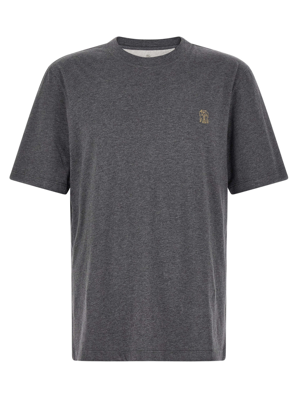 Brunello Cucinelli Gray Cotton T-Shirt