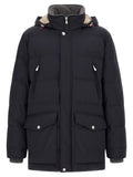 Brunello Cucinelli Blue Polyamide Parka