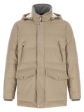 Brunello Cucinelli Beige Polyamide Parka